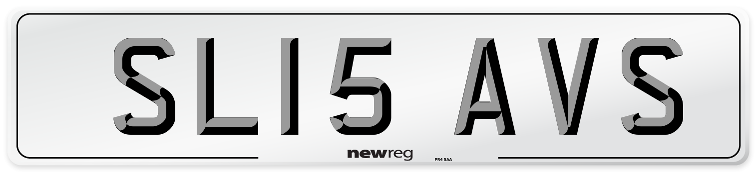 SL15 AVS Number Plate from New Reg